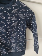 Bluza granatowa wkładana dinozaury 104 ocieplana 