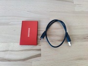 Samsung T7 SSD, szybki dysk zewnętrzny, Pojemność 1TB, USB C