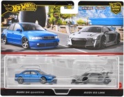 Hot Wheels Premium 2-pak AUDI S4 QUATTRO & AUDI R8 LMS Car Culture !!!