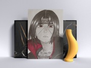 rysunek anime Itachi A4