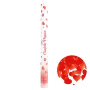 Konfetti serca metaliczne czerwone 60cm