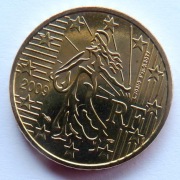FRANCJA 2009 50 CENTÓW UNC !!!!!!!!!!
