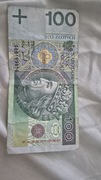 Banknot 100 zł odbicie radarowe GB 6199916