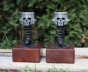 Puchar Czaszka Tłok Scrap Metal Art