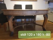 Stół rozkładany dębowy 