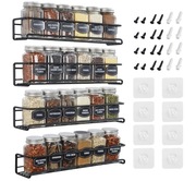 4 Sztuki Półki Półka Kuchenna Regał Ścienny Na Przyprawy Stojak