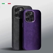 Ekskluzywne etui na telefon z alcantary iPhone 16 Pro Max ALCANTARA case