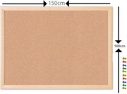 Tablica korkowa duża. Mało używana. Plus pineski.