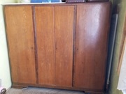 Stara szafa czterodrzwiowa  lata 40. orzech PRL