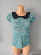 Morska koszulka koronka 