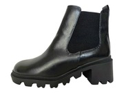 RESERVED - botki damskie, czarne, rozmiar 40/6,5