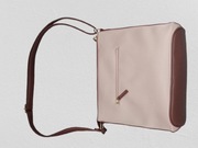 TOREBKA BRĄZOWY / RÓŻOWY NA DŁUGIM PASKU LISTONOSZKA JAK NOWA