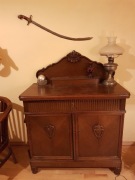 Komoda sekretarzyk antyk lite drewno 