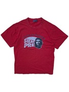 Czerwona koszulka nadruk retro vintage 90s 80s modern nike adidas boxy