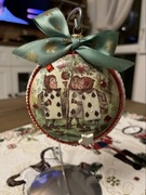 Bombka medalion 10 cm Boże Narodzenie