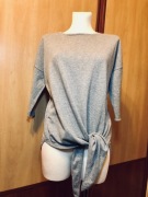 Szary sweterek Orsay z wiązaniem