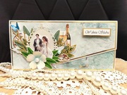 Elegancka kartka ślubna handmade w pudełku – personalizowane życzenia