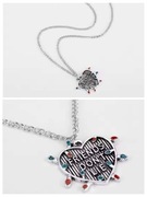 Naszyjnik serce Stranger Things elementy serialu gift prezent 