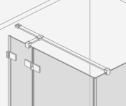 Radaway wspornik krzyżowy do kabin KDJ chrom 6KWK1