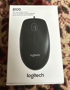 Myszka przewodowa Logitech B100 czarna sensor opty