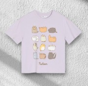 Bawełniana koszulka z nadrukiem Pusheen the Cat 146