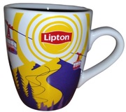 Kubek herbata LIPTON zima - kolejka linowa wyciąg - góry - NOWY