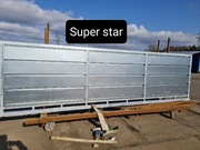 Brama przesuwna panelowa pełna 4mx1,42m SUPER STAR,ocynk ogniowy, 5m,6m 