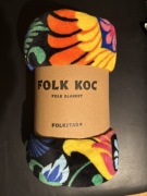 Koc Folkstar poliester 150 cm x 200 cm wielokolorowy