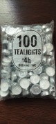 Podgrzewacze tealights 100szt. 4h
