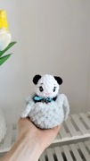 Panda w koszyku na szydełku handmade