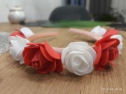 Opaska kibica wianek biało czerwony święto niepodległości 