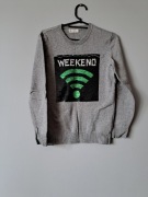 Sweter h&m szary 146/152 obracane cekiny