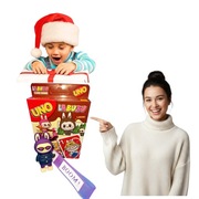 Karty UNO – LABUBU + Brelok Labubu w Okularach Przeciwsłonecznych 