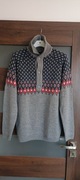 Sweter męski szary że wzorem rozmiar L.
