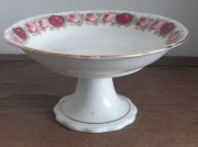 Paterka na nóżce / nie sygn średnica 19,5 cm wys 10 cm