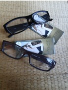 Okulary do czytania 2szt. do dali +1 nowe z metkami damskie czarne