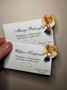 Winietka 2w1 z podziękowaniem  z brelokiem ze słonikiem ,koniczyna/ słonik