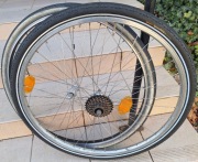 Koła 28" Wolnobieg 7s Aluminium