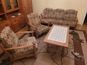 Lite drewno dębowe. Komplet kawowy 5 osobowy