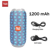 Głośnik przenośny Bluetooth T&G TG117 błękitny TWS Wodoodporny