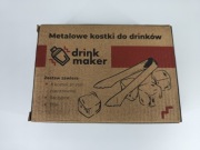 Metalowe Kostki do Drinków Drink Maker – Stal Nierdzewna – Zestaw 8 szt.