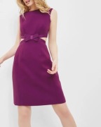 Ted Baker koktajlowa krótka sukienka ołówkowa fiolet komunia wesele XS/S