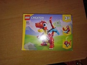 Lego Creator 31145 3 in 1 czerwony smok ptak ryba pusty karton pudełko