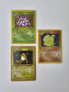 Nidoking 11/102 Raichu 14/102 Ninetales 12/102 base set