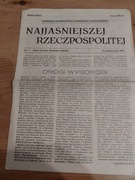 Najjaśniejszej Rzeczpospolitej Nr 1