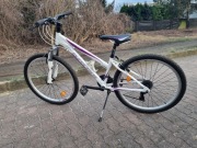 Rower MTB Kross Lea dla dziewczynki biało-fioletowy stan idealny