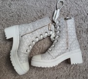 Botki Michael Kors US 7.5 ok 24 cm kolor kremowy