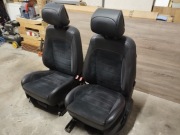 Fotele ford s max komplet 5 szt alkantara czerwona nić 