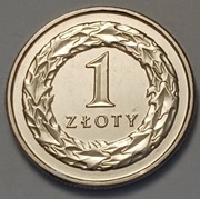 1 zł złoty 2019 r.  b. ładna