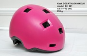 Kask dziecięcy Decathlon OXELO XS 47-52 cm DH001 różowy